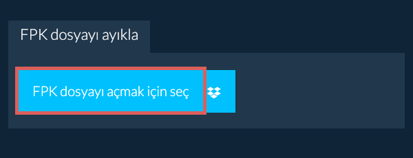 FPK dosyayı ayıkla