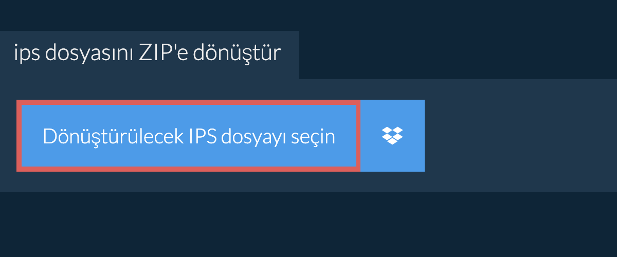 ips dosyasını ZIP'e dönüştür