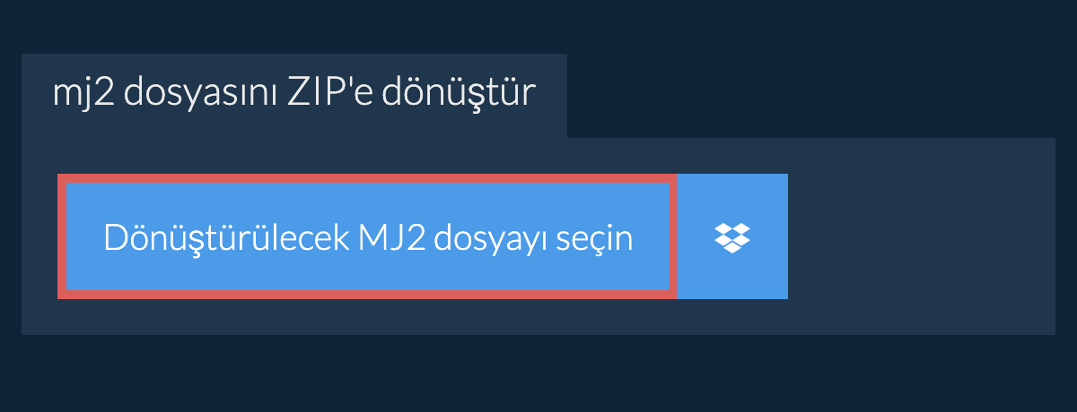 mj2 dosyasını ZIP'e dönüştür