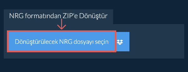 NRG formatından ZIP'e Dönüştür