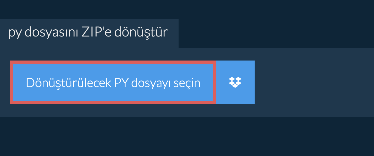 py dosyasını ZIP'e dönüştür