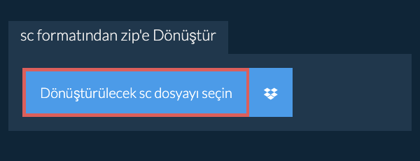 sc formatından zip'e Dönüştür