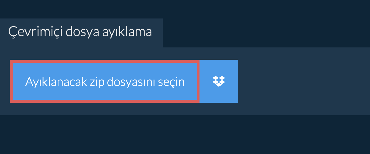 Çevrimiçi dosya ayıklama