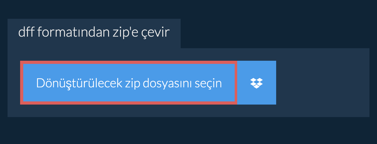 dff formatından zip'e çevir