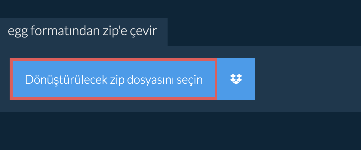 egg formatından zip'e çevir