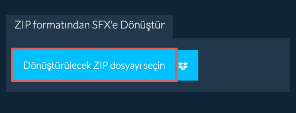 ZIP formatından SFX'e Dönüştür