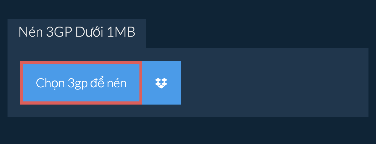 Nén 3gp Dưới 1MB