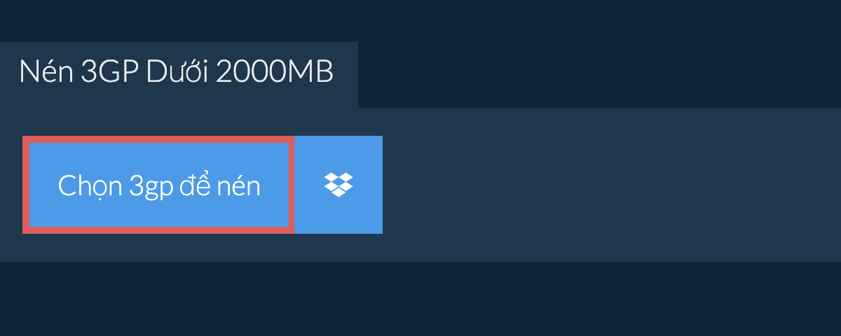 Nén 3gp Dưới 2000MB