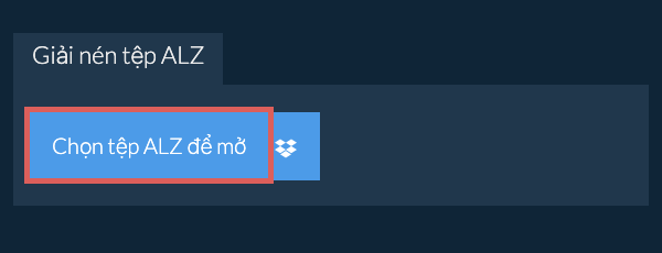 Giải nén tệp ALZ
