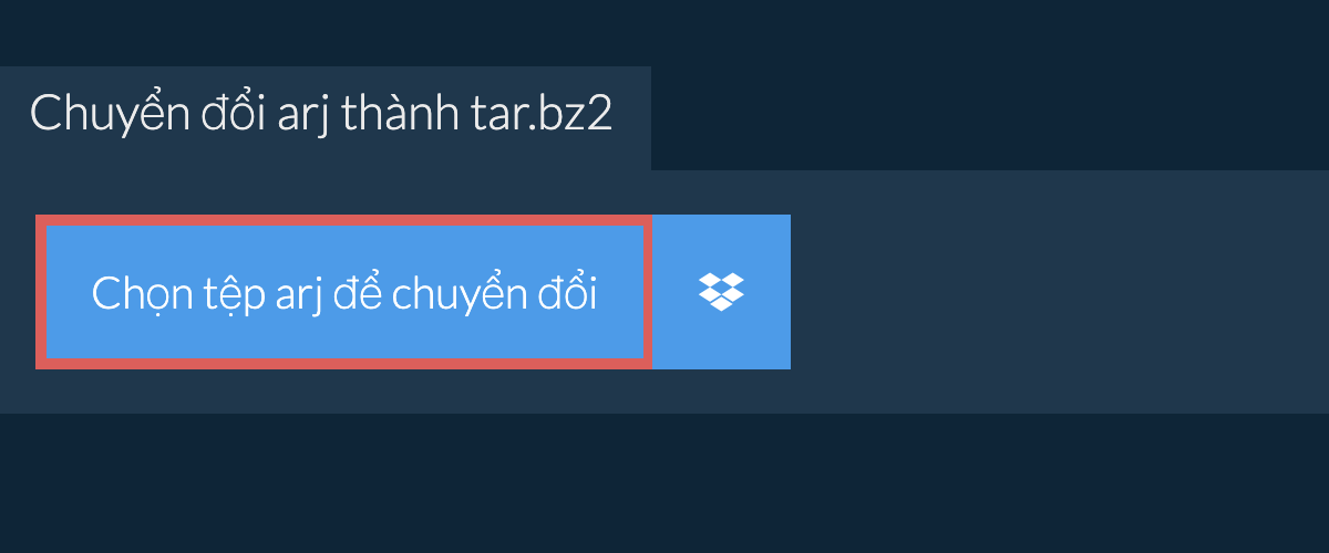 Chuyển đổi arj thành tar.bz2