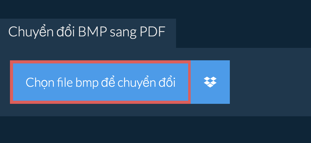 Chuyển đổi bmp sang pdf