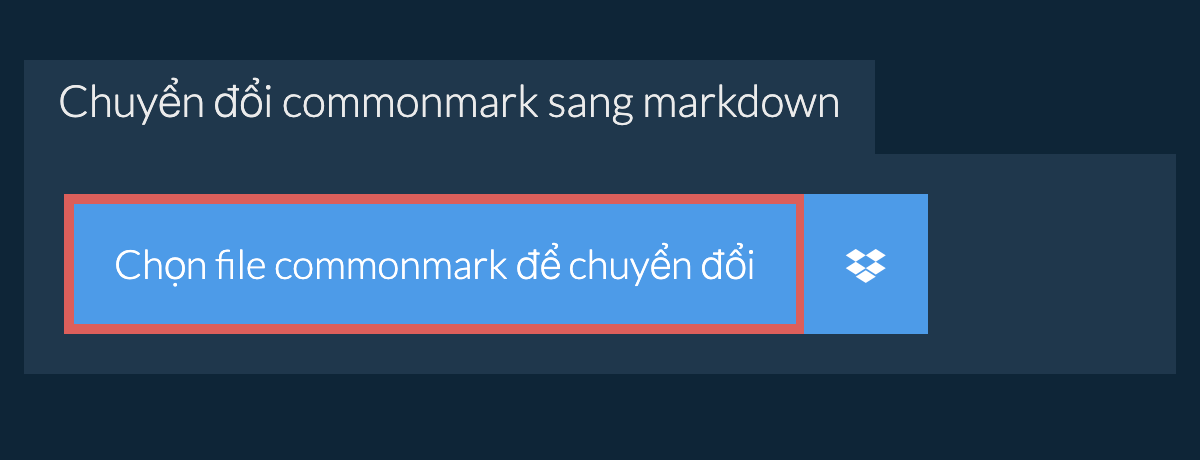 Chuyển đổi commonmark sang markdown