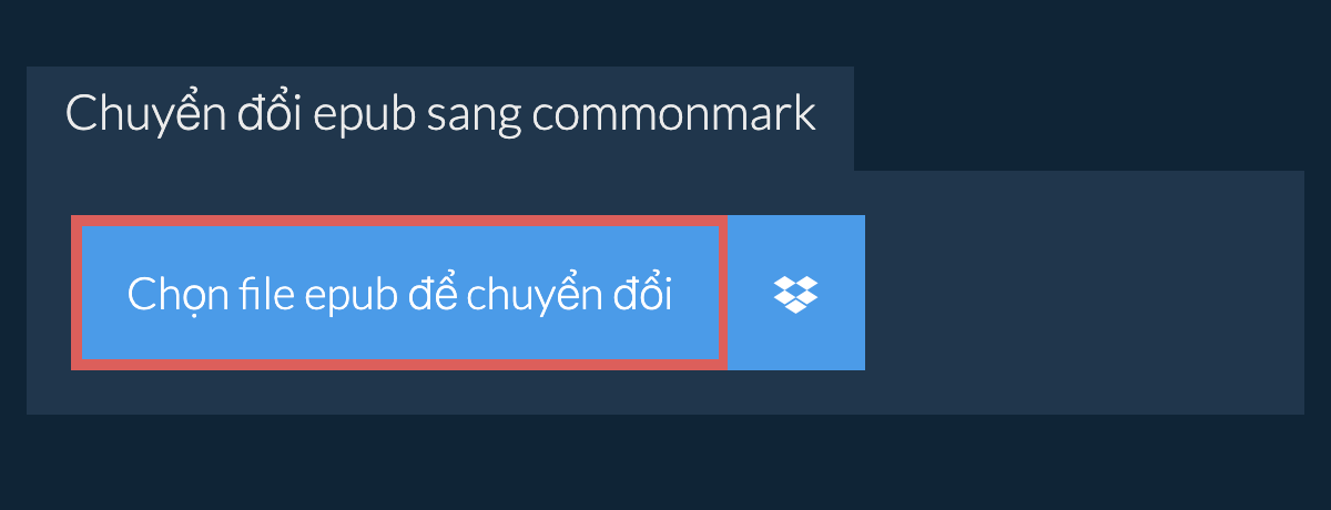 Chuyển đổi epub sang commonmark