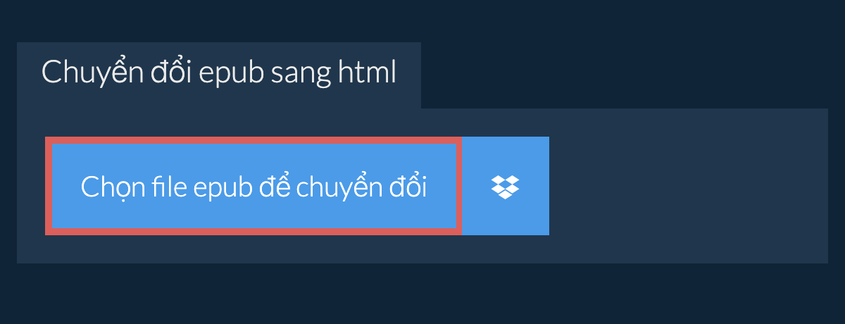 Chuyển đổi epub sang html
