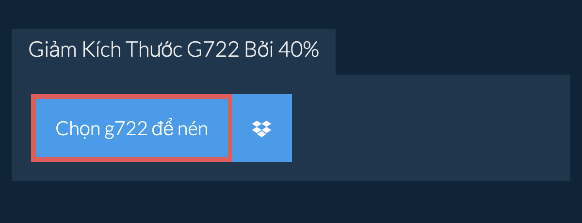 Giảm Kích Thước g722 Bởi 40%