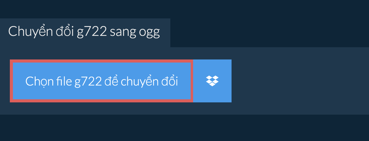 Chuyển đổi g722 sang ogg