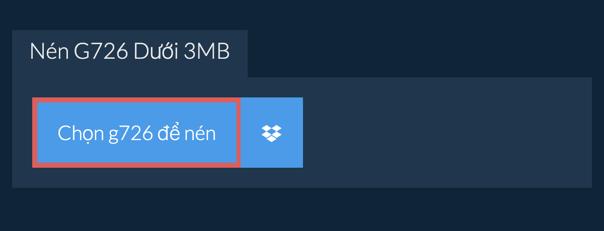 Nén g726 Dưới 3MB
