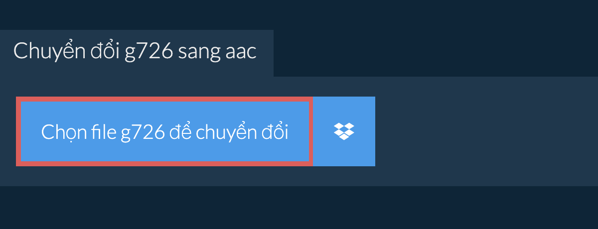 Chuyển đổi g726 sang aac