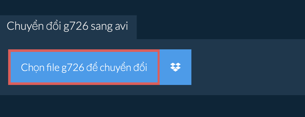 Chuyển đổi g726 sang avi
