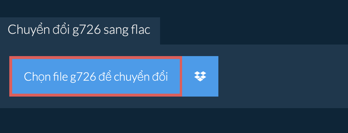 Chuyển đổi g726 sang flac