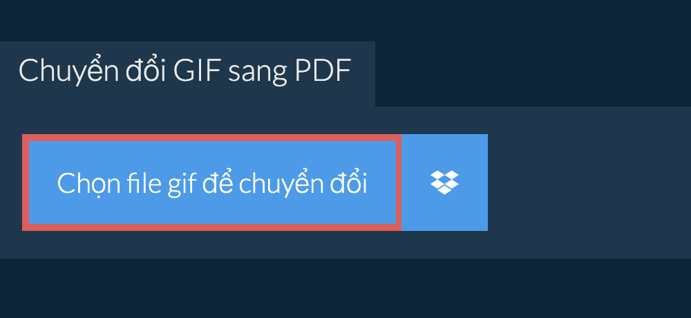 Chuyển đổi gif sang pdf