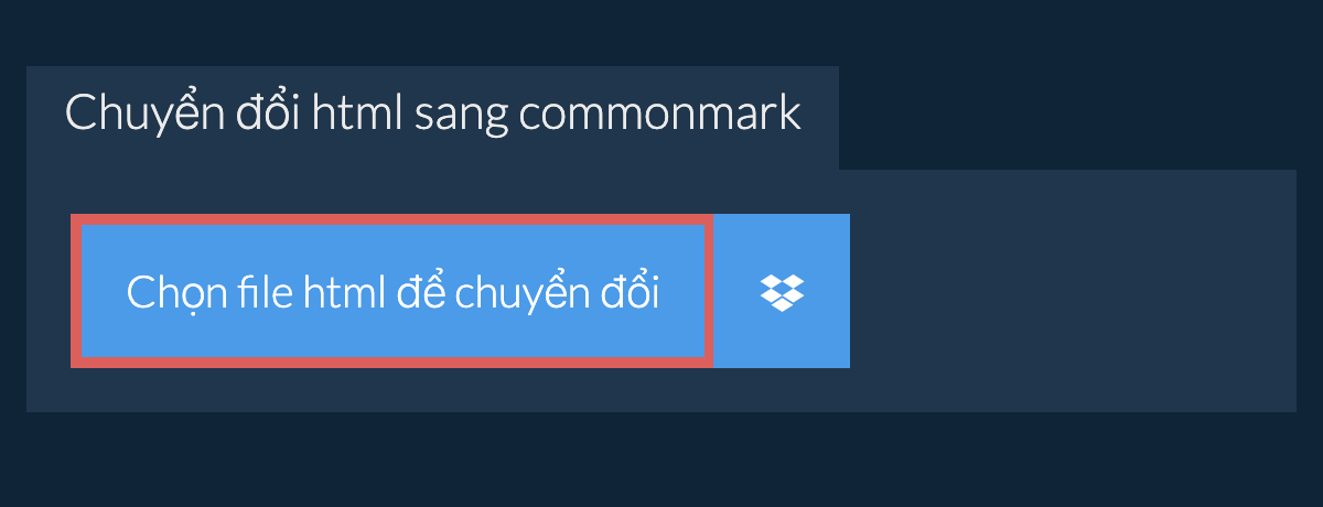 Chuyển đổi html sang commonmark