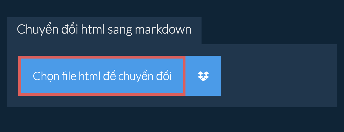 Chuyển đổi html sang markdown