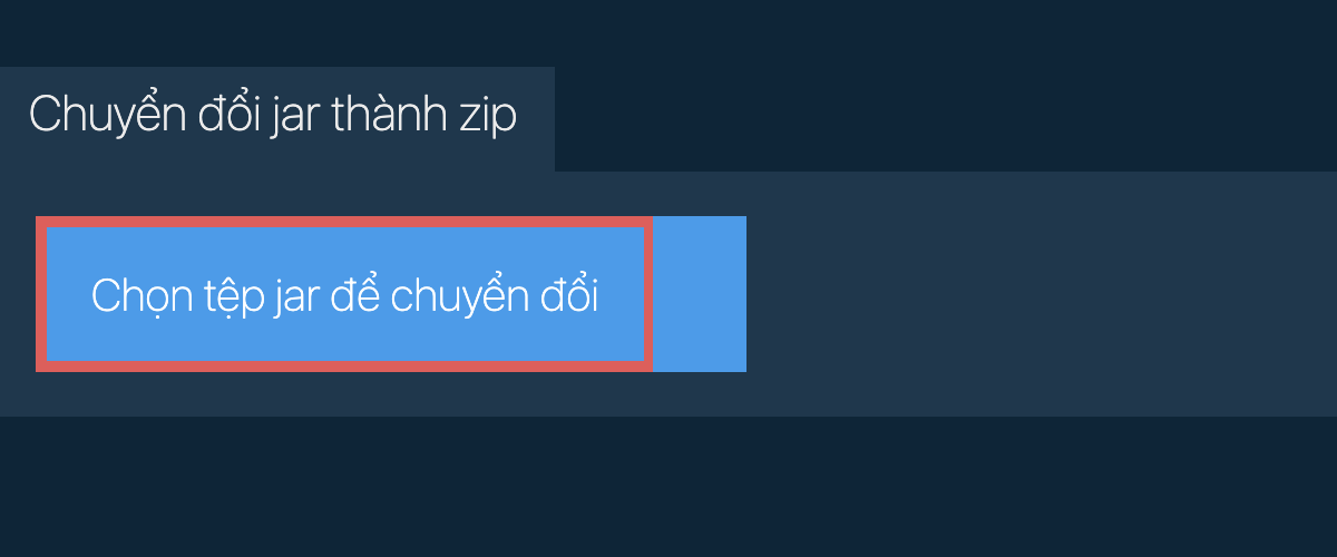 Chuyển đổi jar thành zip