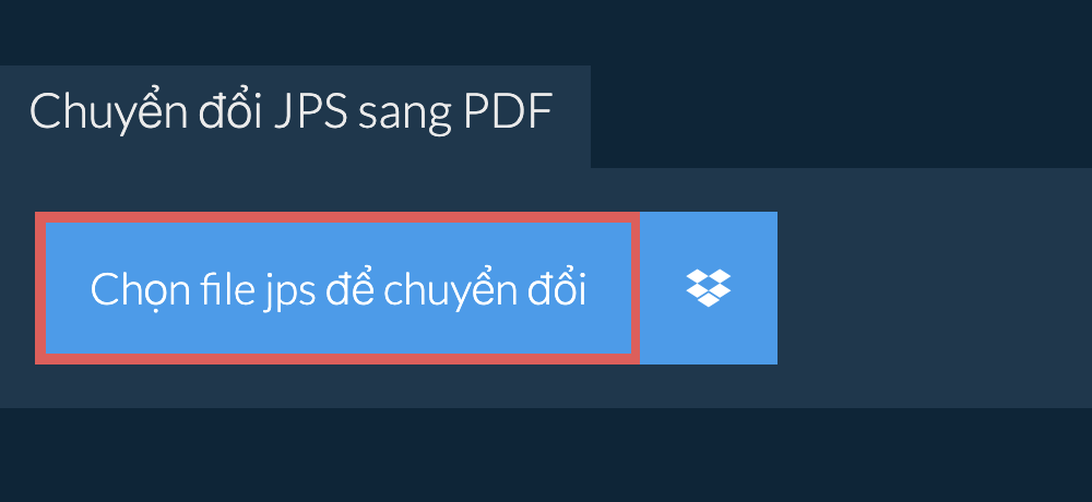 Chuyển đổi jps sang pdf