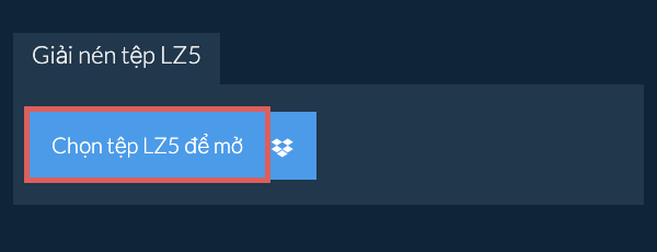 Giải nén tệp LZ5