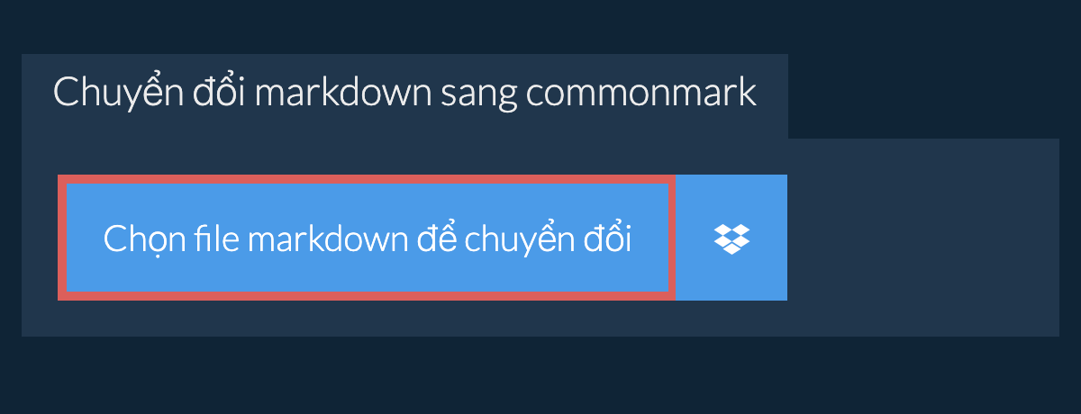 Chuyển đổi markdown sang commonmark