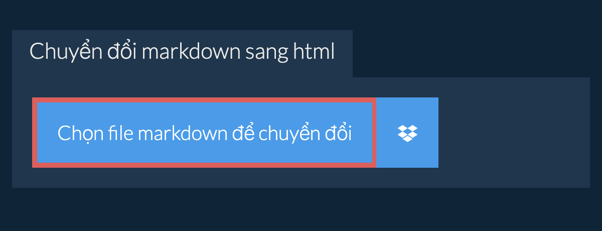 Chuyển đổi markdown sang html