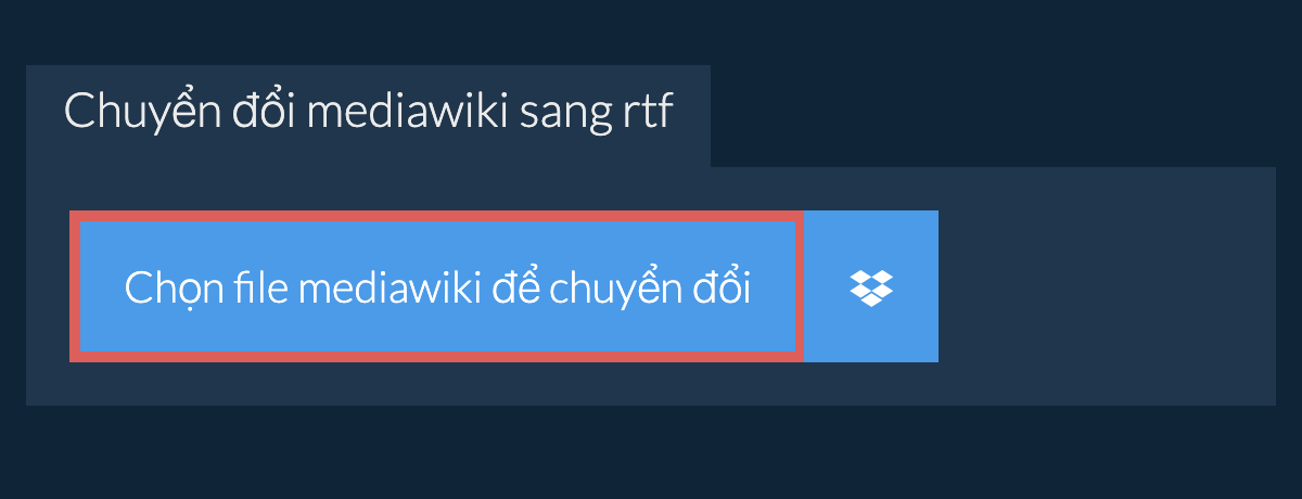 Chuyển đổi mediawiki sang rtf