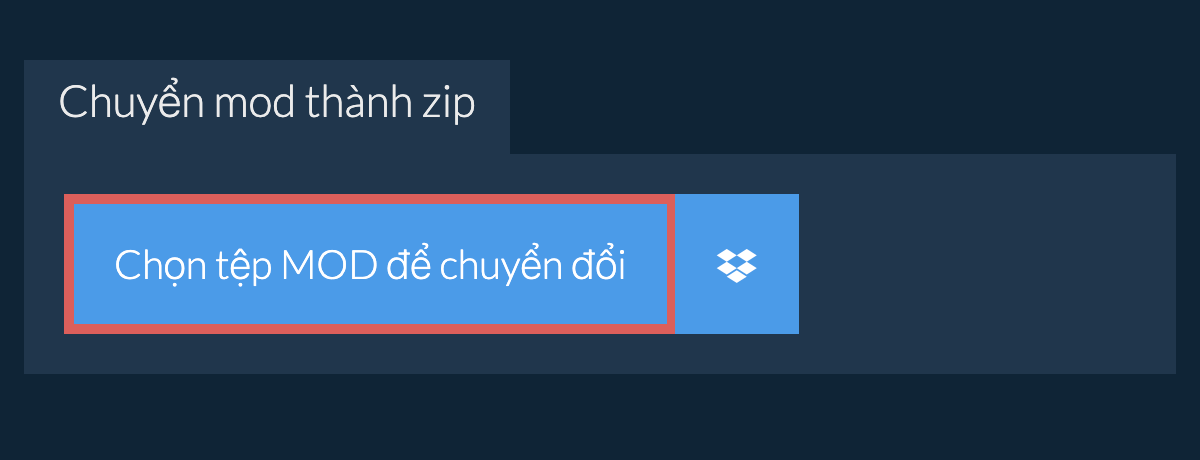 Chuyển mod thành zip