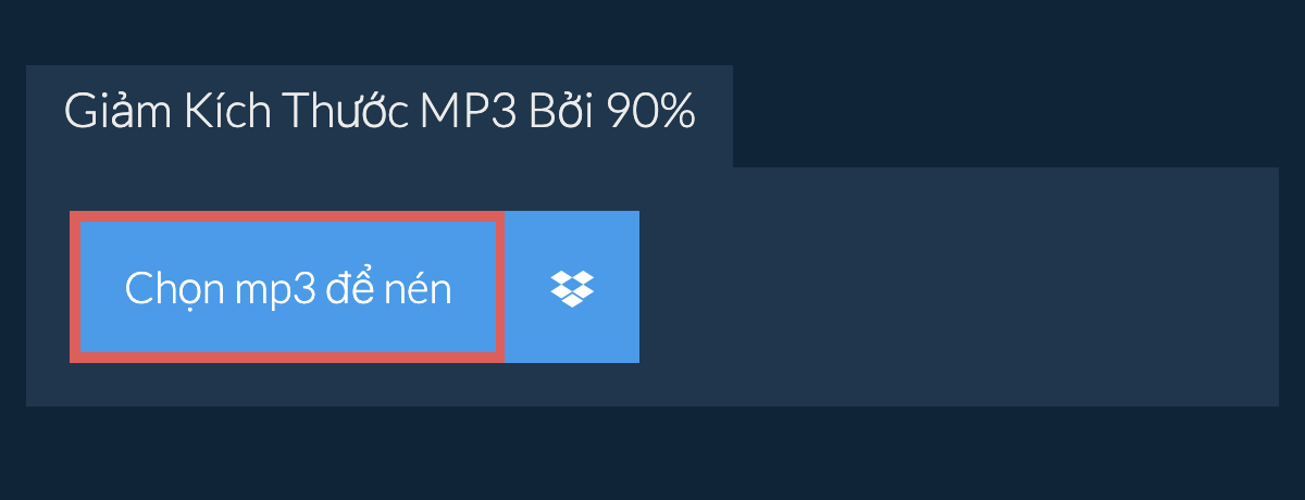 Giảm Kích Thước mp3 Bởi 90%