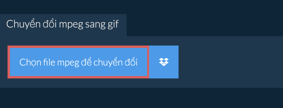 Chuyển đổi mpeg sang gif