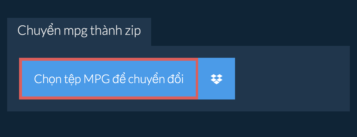 Chuyển mpg thành zip