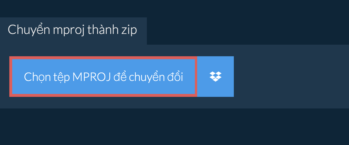 Chuyển mproj thành zip