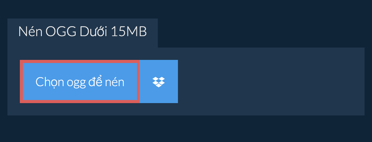 Nén ogg Dưới 15MB