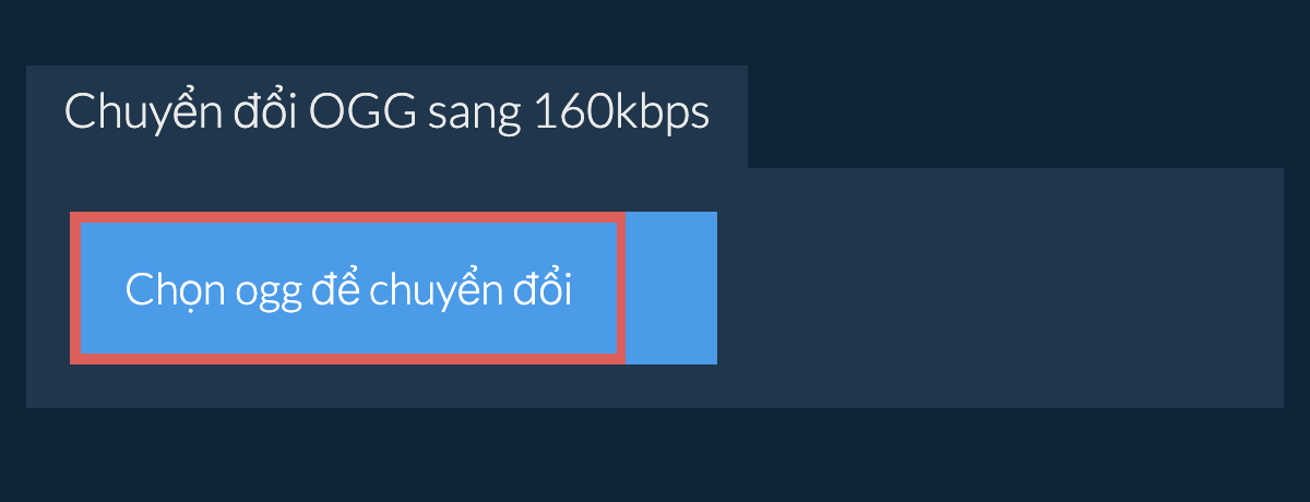 Chọn ogg để chuyển đổi