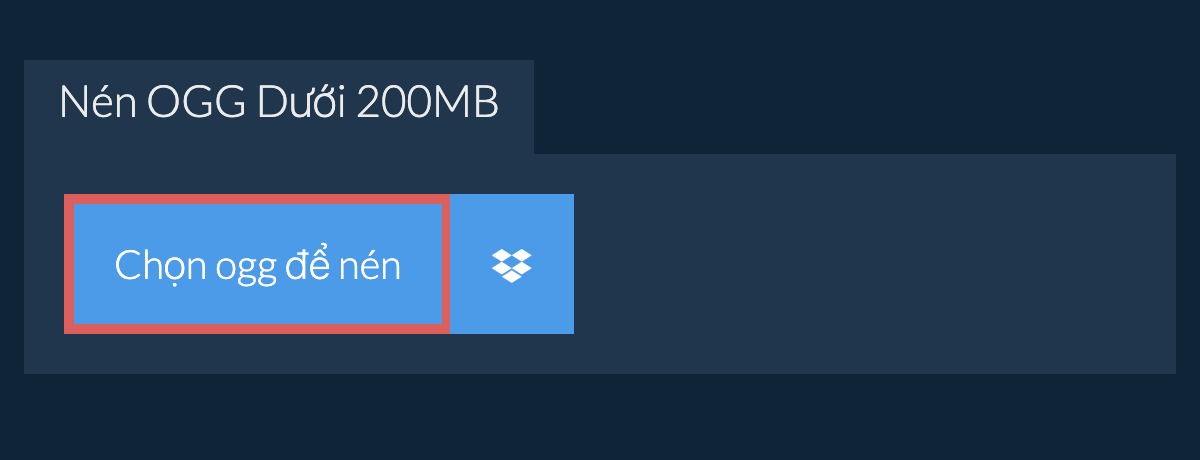 Nén ogg Dưới 200MB