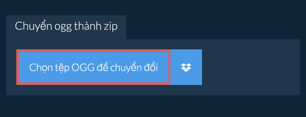 Chuyển ogg thành zip