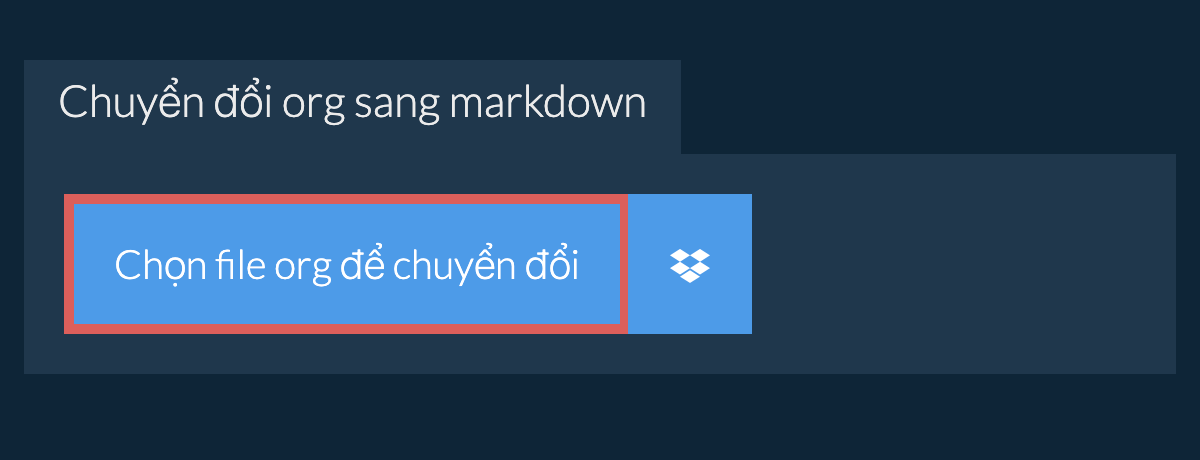 Chuyển đổi org sang markdown