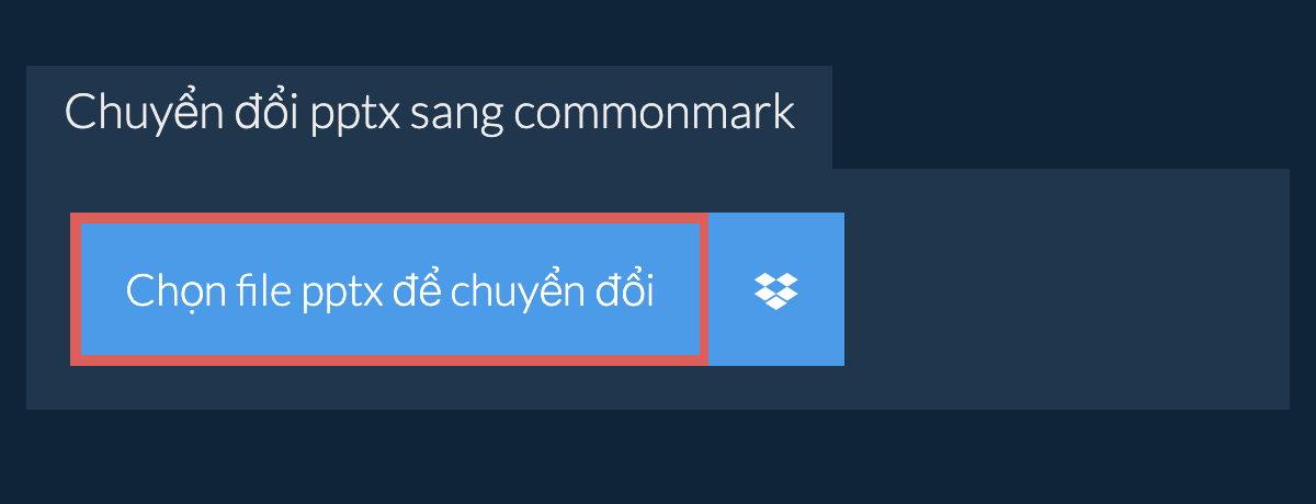 Chuyển đổi pptx sang commonmark