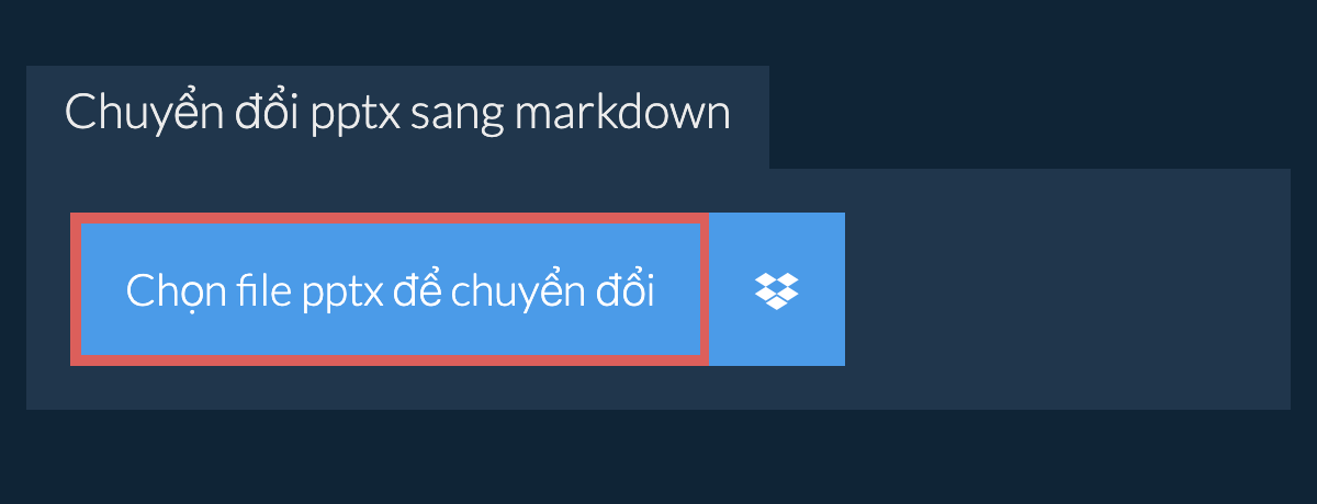 Chuyển đổi pptx sang markdown