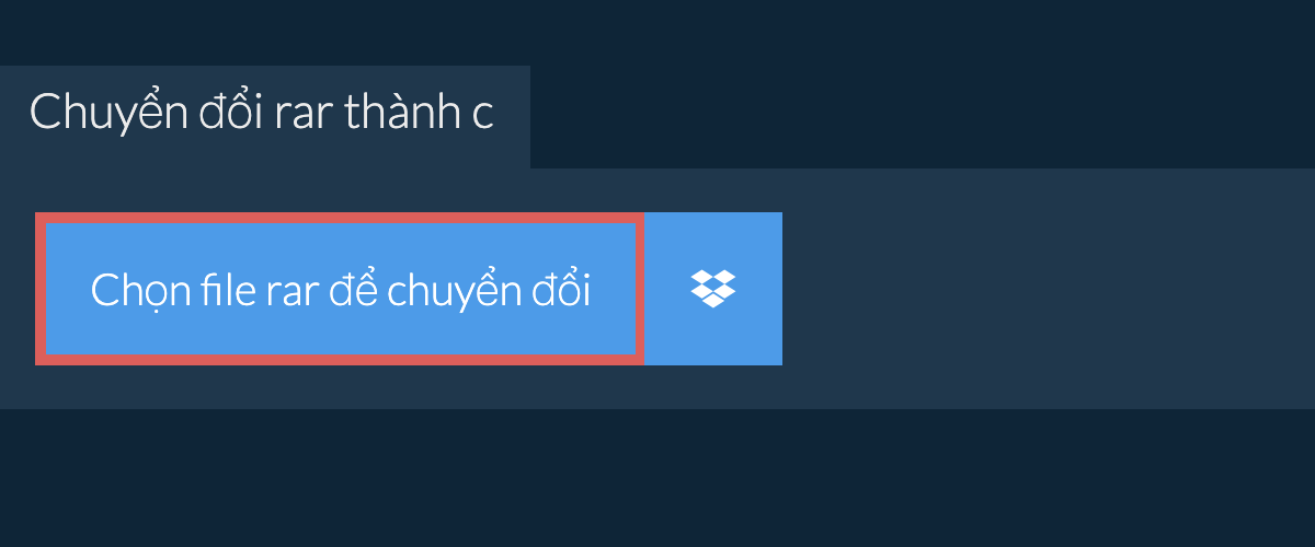 Chuyển đổi rar thành c