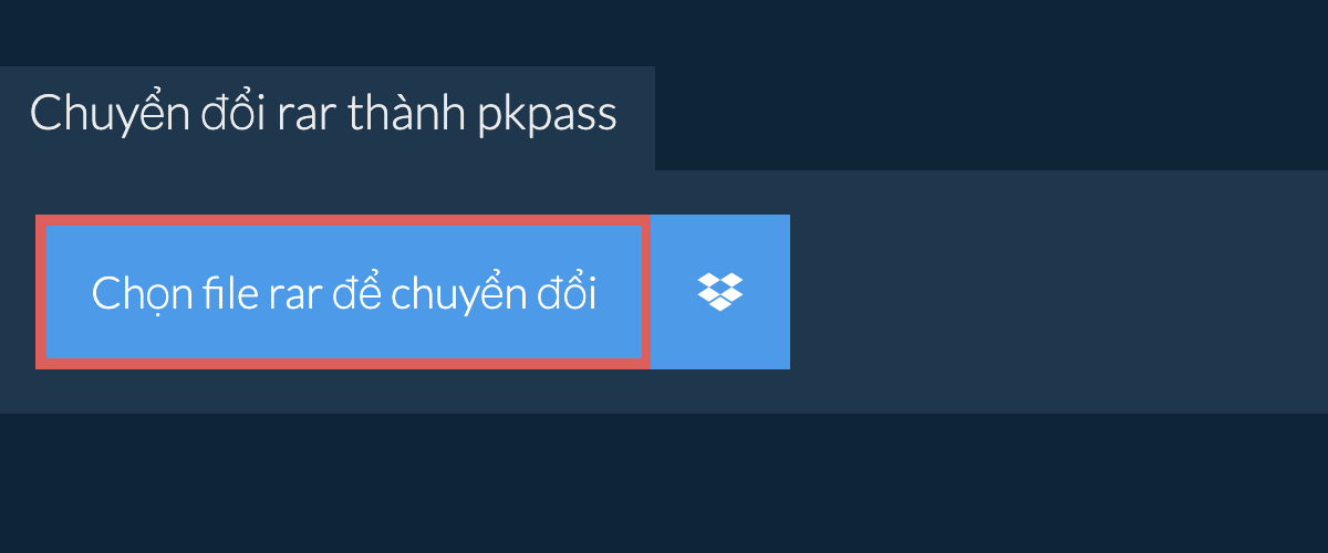 Chuyển đổi rar thành pkpass