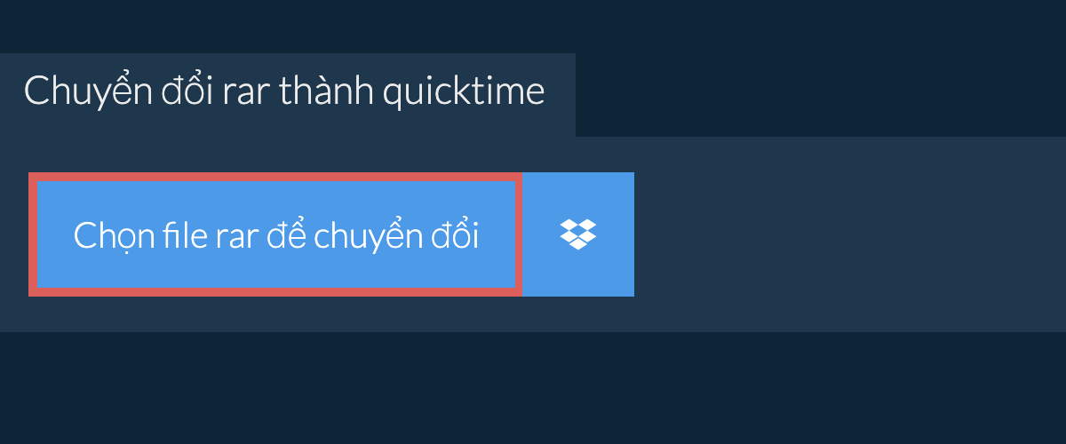 Chuyển đổi rar thành quicktime