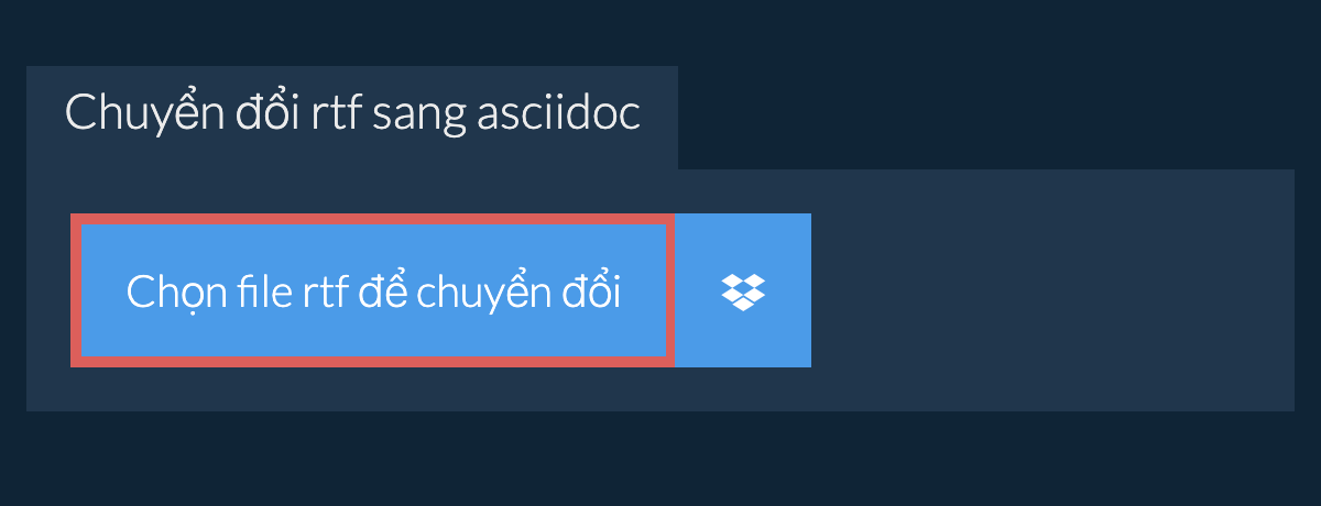 Chuyển đổi rtf sang asciidoc