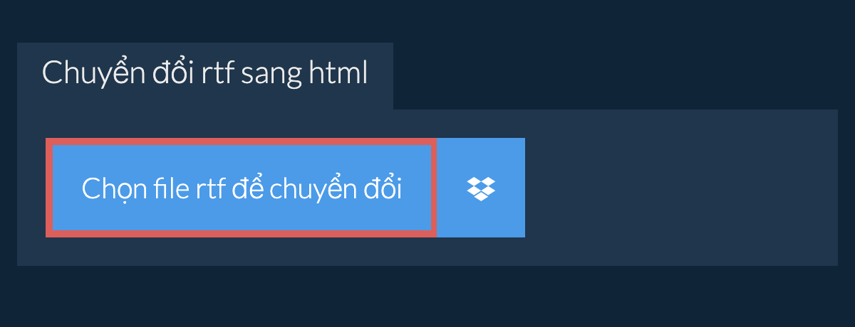 Chuyển đổi rtf sang html
